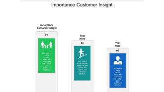 Importance customer insight ppt powerpoint presentation icon background cpb
