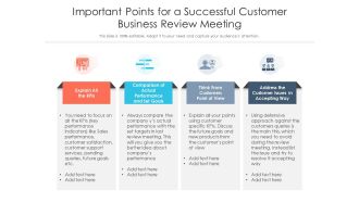 Important points for a successful customer business review meeting