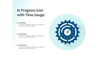 In progress icon with time gauge