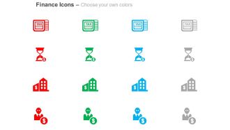 Income tax time and money bank dollar user ppt icons graphics