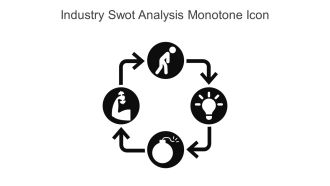 Industry Swot Analysis Monotone Icon In Powerpoint Pptx Png And Editable Eps Format