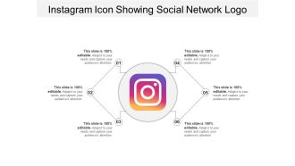 Instagram icon showing social network logo