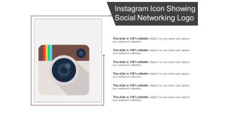 Instagram icon showing social networking logo