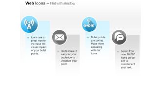 Internet signals mail chats networking ppt icons graphics