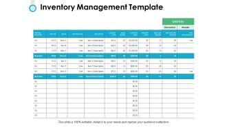 Inventory management template table ppt powerpoint presentation icon images