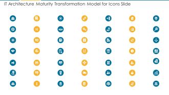 It Architecture Maturity Transformation Model For Icons Slide