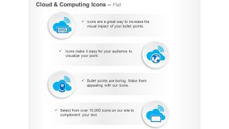 Keyboard globe antenna cloud technology ppt icons graphics