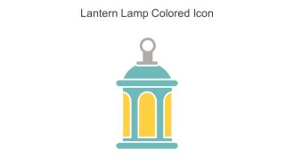 Lantern Lamp Colored Icon In Powerpoint Pptx Png And Editable Eps Format