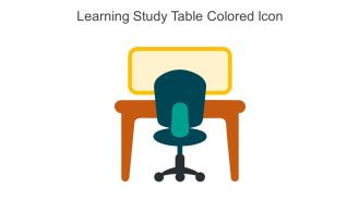 Learning Study Table Colored Icon In Powerpoint Pptx Png And Editable Eps Format