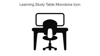 Learning Study Table Monotone Icon In Powerpoint Pptx Png And Editable Eps Format