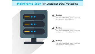 Mainframe icon for customer data processing