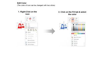Male female team mates business strategy ppt icons graphics