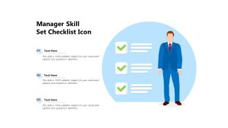 Manager skill set checklist icon