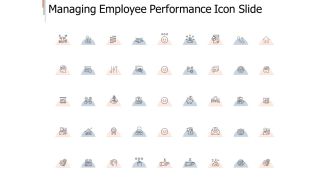 Managing employee performance icon slide strategy i281 ppt powerpoint presentation layout