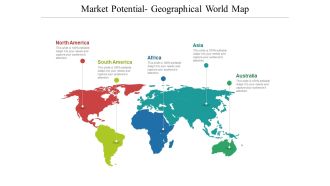 Market Potential Geographical World Map Presentation Ideas