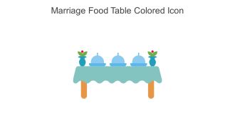 Marriage Food Table Colored Icon In Powerpoint Pptx Png And Editable Eps Format