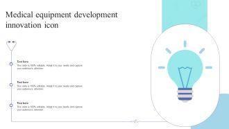 Medical Equipment Development Innovation Icon