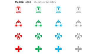 Medical report doctor association medical symbol ppt icons graphics