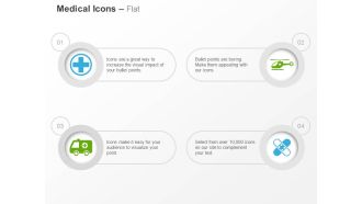 Medical sign air medical services ambulance bandage ppt icons graphics