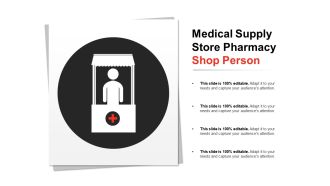 Medical supply store pharmacy shop person