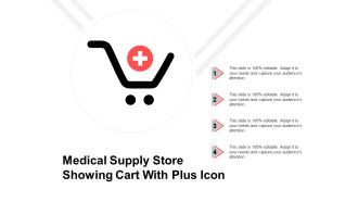 Medical supply store showing cart with plus icon