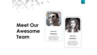 Meet our awesome team communication b186 ppt powerpoint presentation file icon
