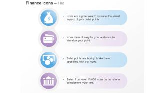 Money bag bank financial investment ppt icons graphics