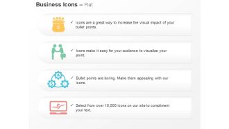 Money bag business deal financial cycle growth chart ppt icons graphics