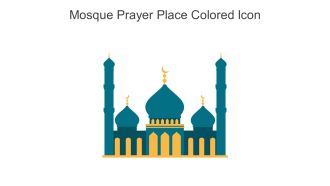 Mosque Prayer Place Colored Icon In Powerpoint Pptx Png And Editable Eps Format