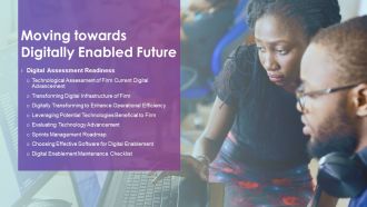 Moving Towards Digitally Enabled Future For Table Of Contents Ppt Icon Example Introduction