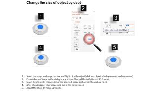 Mu three staged concentric process icon chart powerpoint template slide