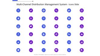 Multi channel distribution management system icons slide ppt mockup