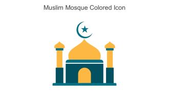 Muslim Mosque Colored Icon In Powerpoint Pptx Png And Editable Eps Format