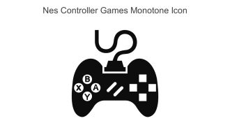 Nes Controller Games Monotone Icon In Powerpoint Pptx Png And Editable Eps Format