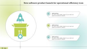 New Software Product Launch For Operational Efficiency Icon