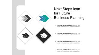 Next steps icon for future business planning