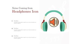 Noise coming from headphones icon