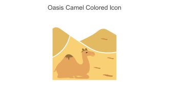 Oasis Camel Colored Icon In Powerpoint Pptx Png And Editable Eps Format