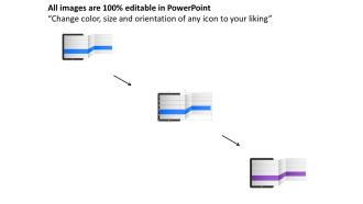 Oc five tags in tablet and icons infographics powerpoint template