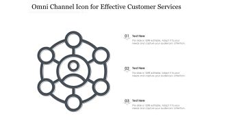 Omni channel icon for effective customer services