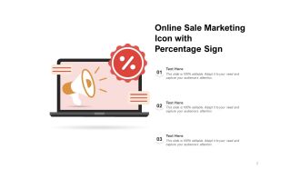 Online Sales Icon Marketing Computer Percentage Dollar Website