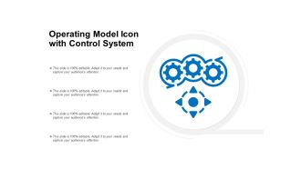 Operating model icon with control system