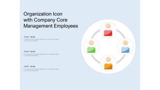 Organization icon with company core management employees