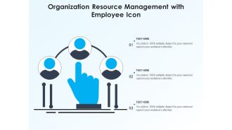 Organization resource management with employee icon