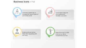 Organizational chart bar graph idea generation direction indication ppt icons graphics