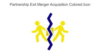 Partnership Exit Merger Acquisition Colored Icon In Powerpoint Pptx Png And Editable Eps Format