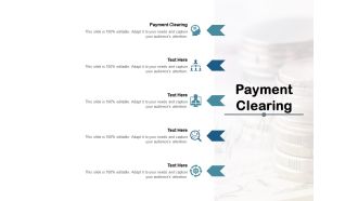 Payment clearing ppt powerpoint presentation icon background cpb