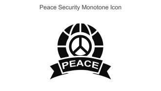 Peace Security Monotone Icon In Powerpoint Pptx Png And Editable Eps Format