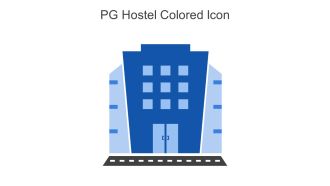 PG Hostel Colored Icon In Powerpoint Pptx Png And Editable Eps Format