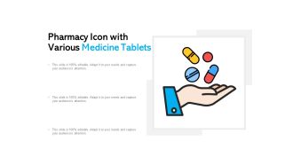 Pharmacy icon with various medicine tablets